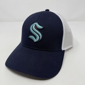 Seattle Kraken Hat Cap Snap Back Mens One Size Blue NHL Hockey American Needle